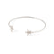 Orelia - Bangle armband - Zeesterren 1 cm - Zilverkleurig