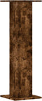 vidaXL - Plantenstandaards - 2 - st - 30x30x95 - cm - bewerkt - hout - gerookt - eiken