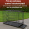 Flamingo Hondenbench M - Opvouwbare Draadkooi - Stevig & Ruimtebesparend - Zwart