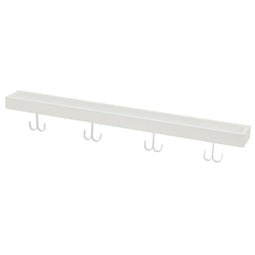 Moderne Plank Met Haakjes Wit 80 cm