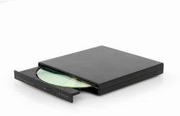 Gembird USB DVD-brander - Extern slimline - Dual-layer 8x - Zwart