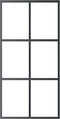 vidaXL - Schuifdeur - met - beslag - 102x205 - cm - aluminium - en - ESG-glas