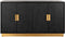 Richmond Interiors Dressoir Blackbone gold 4-deuren (Black rustic)