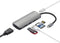 PEPPER JOBS TCH-4 - 4-in-1 USB-C Hub - 4K HDMI USB-A SD/TF kaartlezer - Grijs