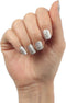 LAUED Nagelstickers - Nail Wraps - 16 Extreem Dunne Nagellak Stickers - Manicure Nail Art Folie - Silver Lady