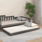 vidaXL - Bedframe - 75x190 - cm - massief - grenenhout - grijs