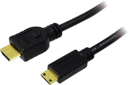 LogiLink CH0021 - HDMI-kabel - HDMI 1.4 > mini-HDMI - 1.00m - Zwart