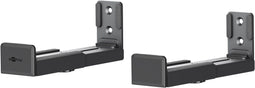 Goobay Soundbar wall mount universal, black - secure, discreet mount with padded feet for all common