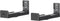 Goobay Soundbar wall mount universal, black - secure, discreet mount with padded feet for all common