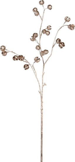 PTMD Twig Plant Katoen Kunsttak - 46 x 8 x 82 cm - Goud