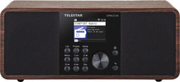 Telestar DIRA S 24i - Hybride radio - DAB+ FM Internetradio Bluetooth USB - 2,4 inch TFT-display