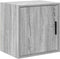 vidaXL - Garage - wandkast - bewerkt - hout - grijs - Sonoma