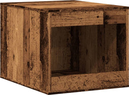 vidaXL - Kattenbakkast - 47x59x42 - cm - bewerkt - hout - oud - houtkleurig