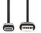 Nedis CCGL60600BK20 - USB Type-C 2.0-kabel - 200cm - Zwart