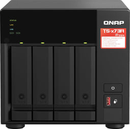 QNAP TS-473A - NAS Network Storage - AMD Ryzen V1500B quad-core - zwart