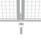 vidaXL - Poort - 415x150 - cm - gegalvaniseerd - staal - zilverkleurig