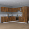 vidaXL - Hangkast - Lyon - 80x31x60 - cm - bewerkt - hout - gerookt - eikenkleurig