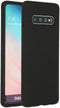 Accezz Galaxy S10 - Liquid Silicone Backcover - Schokabsorberend - Zwart