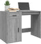 vidaXL - Bureau - 100x49x75 - cm - bewerkt - hout - grijs - sonoma - eikenkleurig