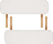 vidaXL - Inklapbare - massagetafel - 3 - zones - met - houten - frame - (creme)