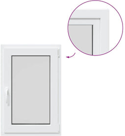 vidaXL - Kelderraam - "RISOR" - 60x100 - cm - draai-kiep - DIN - rechts - wit