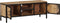 vidaXL - Tv-meubel - 110x30x40 - cm - massief - ruw - mangohout