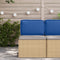 vidaXL - Palletkussen - voor - Rugleuning - Koninklijk - Blauw - 60x40x12 - cm - Oxford - Stof