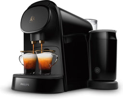 Philips L'OR BARISTA LM8014/60 - Koffiecupmachine met Melkopschuimer - Zet 2 tassen espresso tegelijk - Zwart