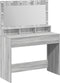vidaXL - Grijze - Sonoma - Kaptafel - met - LED-verlichting - - - 100x41x135 - cm