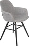 Zuiver Albert Kuip Soft Eetkamerstoelen armleuning Grijs - Set van 2