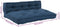 vidaXL - Pallet - Sofa - Kussen - met - Rugsteun - - - Blauw - Stof