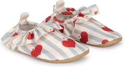 Konges Sløjd - Frill Zwemschoenen / Turnpantoffel - Amour blue stripe - Zwemslof - Waterschoen - Anti-slip - Maat 22/23