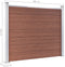 vidaXL - Schuttingpanelenset - 353x146 - cm - HKC - bruin