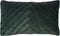 Dutch Decor FEMM – Kussenhoes 30x50 cm - velvet - effen kleur - Mountain View - donkergroen - met rits