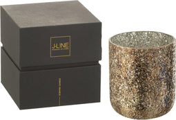J-Line geurkaars Luxuria - Cookie Crunch - glas - brons - large - 80U