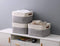 The Tranquil Abode - Opvouwbare Opbergmand - Set van 3 Stevige Stoffen met Handgrepen (3 stuks)