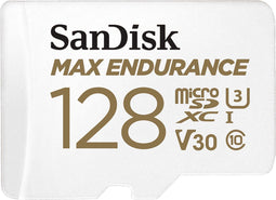 Sandisk Max Endurance - MicroSDXC - 128GB - Klasse 10 UHS-I V30 (1 stuk)