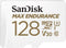 Sandisk Max Endurance - MicroSDXC - 128GB - Klasse 10 UHS-I V30 (1 stuk)