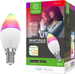 Woox W9075 - Smart WiFi E14 LED Bulb - RGB+CCT - 5W