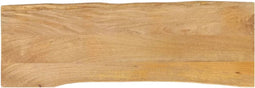 vidaXL - Tafelblad - met - natuurlijke - rand - 140x40x3,8 - cm - massief - mangohout