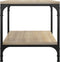 vidaXL - Salontafel - 40x40x40 - cm - bewerkt - hout - sonoma - eikenkleurig