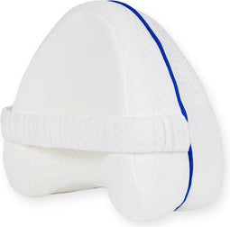 Loti Kniekussen - Orthopedisch Kniekussen met band - Ergonomisch Beenkussen - Traagschuim - Wit