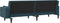 vidaXL - Slaapbank - 2-zits - met - 2 - kussens - fluweel - blauw