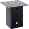 vidaXL - Paondervoeten - vierkant - 4st - 91x91mm - gepoedercoat - staal - antraciet