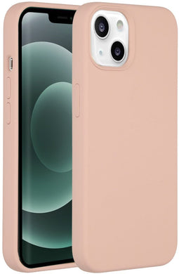Accezz Liquid Silicone Backcover - iPhone 13 Mini - Schokabsorberend - Roze