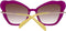 Emilio Pucci EP0135 75F Zonnebril - Dames - Paars