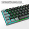 Mechanisch toetsenbord, draadloos, gaming Bluetooth met RGB, tri-modi gaming toetsenbord QWERTZ (BT5
