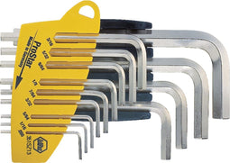 Wiha Stiftsleutelset in ProStar houder Zeskant 13-delig hoogglans vernikkeld inchuitvoering - 25610