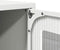 vidaXL - Tv-meubel - 100,5x39x60,5 - cm - staal - wit