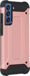 iMoshion Hoesje Geschikt voor Samsung Galaxy S21 FE Hoesje - iMoshion Rugged Xtreme Backcover - Rosé
